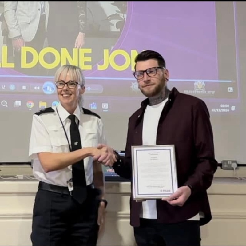 Other image for Jon fought off dog to win police award